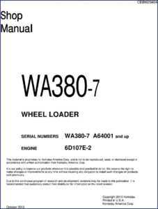 komatsu wa380, komatsu manual