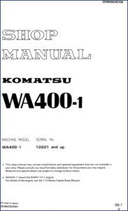 komatsu wa400, komatsu manual