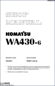 komatsu wa430, komatsu manual
