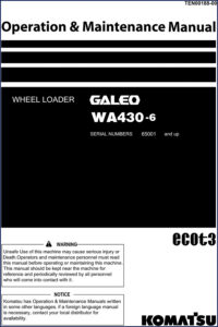 komatsu wa430, komatsu manual