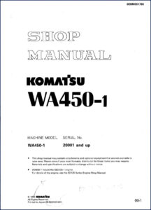 komatsu wa450, komatsu manual