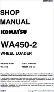 komatsu wa450, komatsu manual