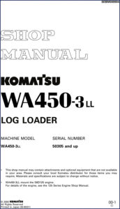 komatsu wa450, komatsu manual