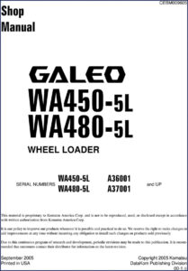 komatsu wa450, komatsu manual