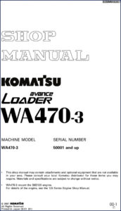 komatsu wa470, komatsu manual