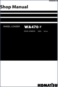 komatsu wa470, komatsu manual