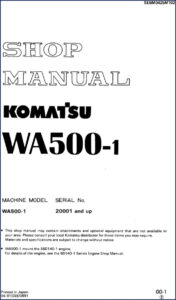 komatsu wa500, komatsu manual