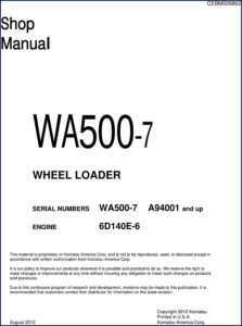 komatsu wa500, komatsu manual