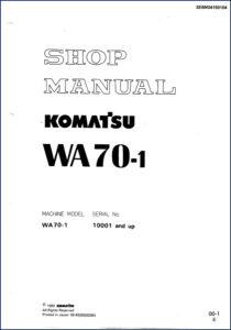 komatsu wa70, komatsu manual
