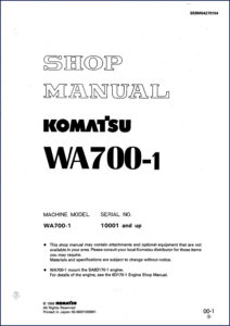 komatsu wa700, komatsu manual