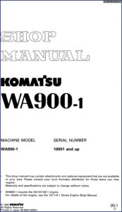 komatsu wa900, komatsu manual