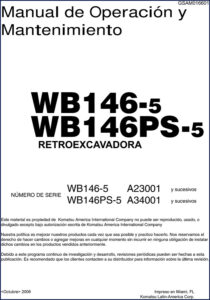 komatsu wb146, komatsu manual
