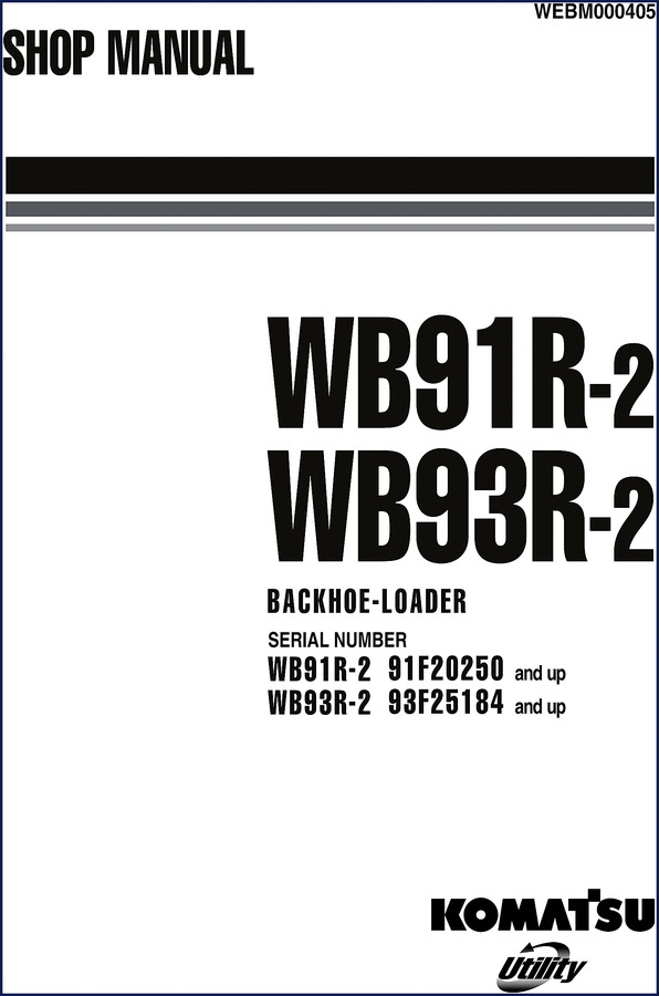 komatsu wb91r, komatsu manual