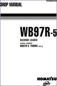 komatsu wb97r, komatsu manual
