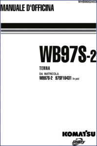 komatsu wb97s, komatsu manual
