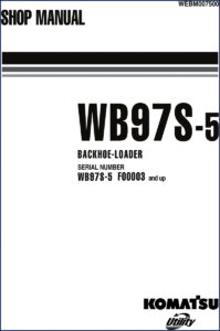 komatsu wb97s, komatsu manual
