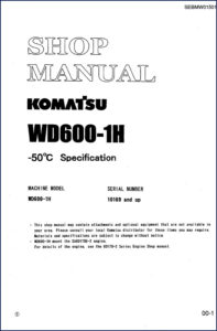 komatsu wd600, komatsu manual