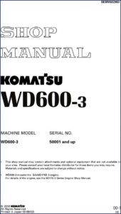 komatsu wd600, komatsu manual