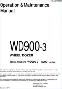 komatsu wd900, komatsu manual