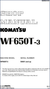 komatsu wf650t, komatsu manual
