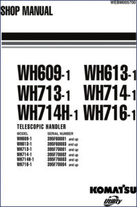 komatsu wh609, komatsu manual