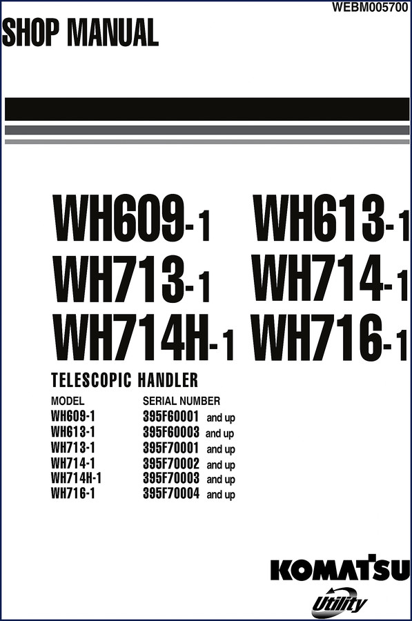 komatsu wh609, komatsu manual