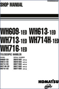 komatsu wh609, komatsu manual