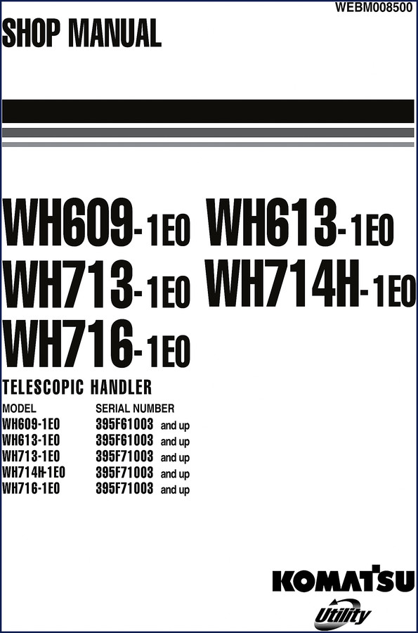 komatsu wh609, komatsu manual