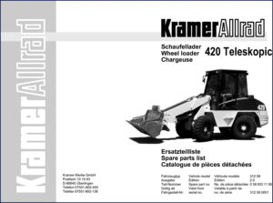 kramer 420 teleskopic parts catalog, kramer parts catalog, kramer 420