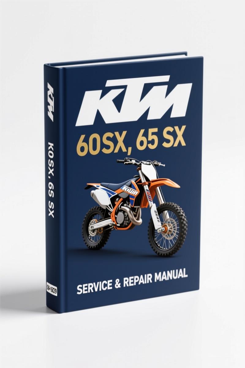 ktm 60 sx, 65 sx repair manual, ktm repair manual, ktm 60