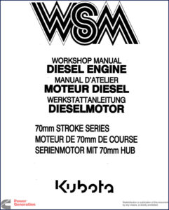 kubota 70mm stroke series 1990 workshop manual, kubota workshop manual, kubota 70mm
