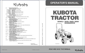 kubota b2320 b2620 b2920 b2320narrow operators manual pdf, kubota manual, kubota b2320