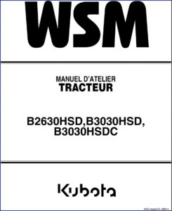 kubota b2630hsd b3030hsd b3030hsdc 2006 workshop manual oem, kubota workshop manual, kubota b2630hsd