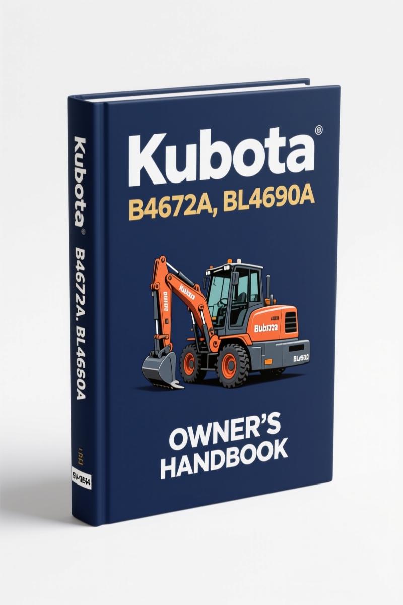 kubota b4672a bl4690a 2002 operators manual, kubota manual, kubota b4672a