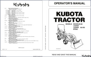 kubota bx25dlb, kubota manual