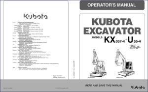 kubota kx057, kubota manual