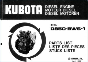 kubota d850, kubota manual