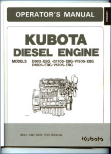 kubota d905 d1005 d1105 v1305 v1505 operators manual, kubota manual, kubota d905