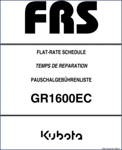 kubota gr1600ec 2005 service manual, kubota service manual, kubota gr1600ec