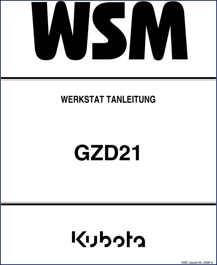 kubota gzd21 2006 workshop manual, kubota workshop manual, kubota gzd21