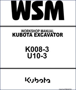 kubota k008, kubota manual