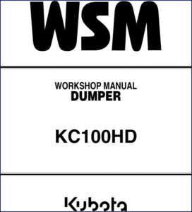 kubota kc100hd workshop manual, kubota workshop manual, kubota kc100hd