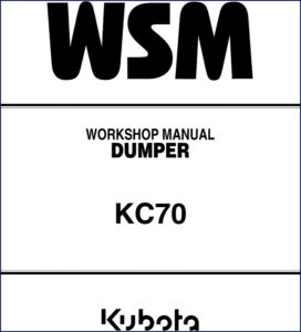 kubota kc70 workshop manual, kubota workshop manual, kubota kc70
