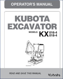 kubota kx018, kubota manual