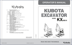 kubota kx040, kubota manual