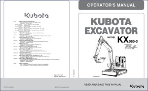 kubota kx080, kubota manual