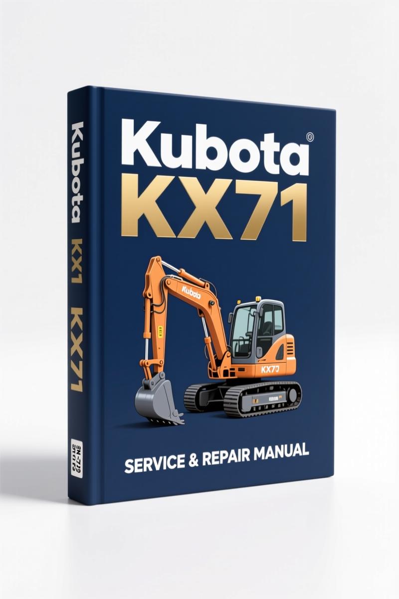 Kubota KX71 Parts Catalog - 266-page OEM factory parts breakdown for engine and hydraulic systems