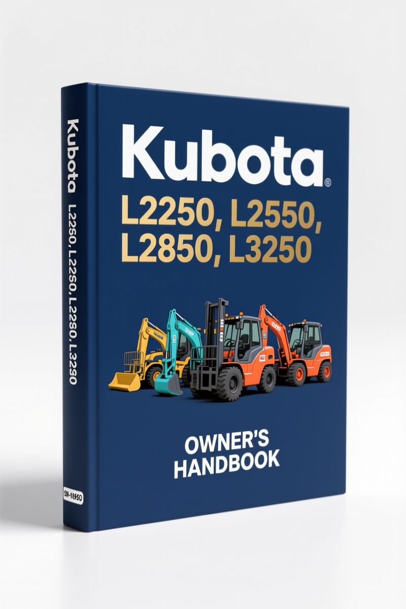 kubota l2250 l2550 l2850 l3250 user manual, kubota manual, kubota l2250