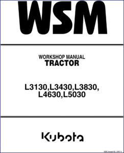 kubota l3130 to l5030 2003 workshop manual, kubota workshop manual, kubota l3130