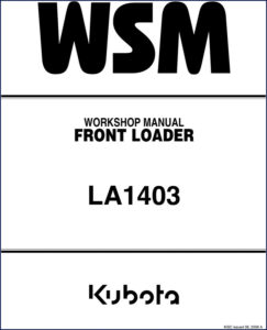 kubota la1403 2008 workshop manual, kubota workshop manual, kubota la1403